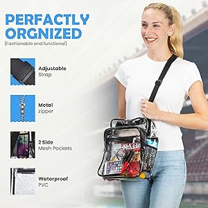 Amazon.com: Clear Bag for Stadium Events | PVC Waterproof